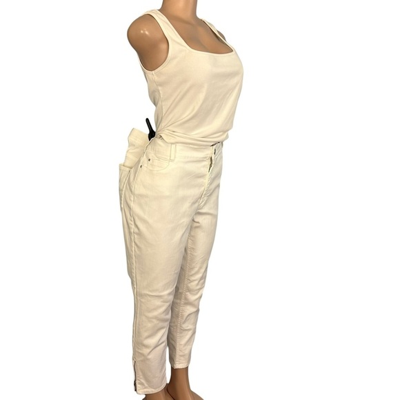 Atelier Gardeur Jeans White Mid Rise Straight Denim - Picture 4 of 10